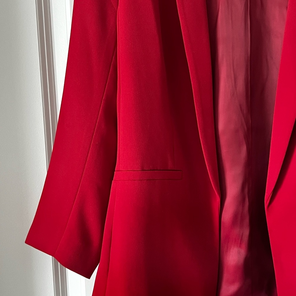 Red h&m blazer